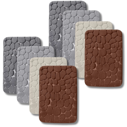 Kit de 4 Alfombras Antideslizantes Ultra Absorbentes - Dryflex