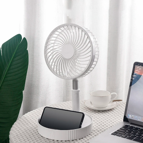 Ventilador de Mesa Retráctil Portátil Recargable - imagen 5