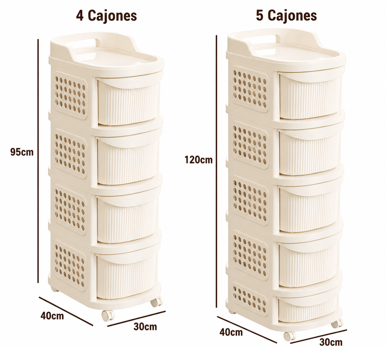 Kit de Carritos Organizadores - Roll Home