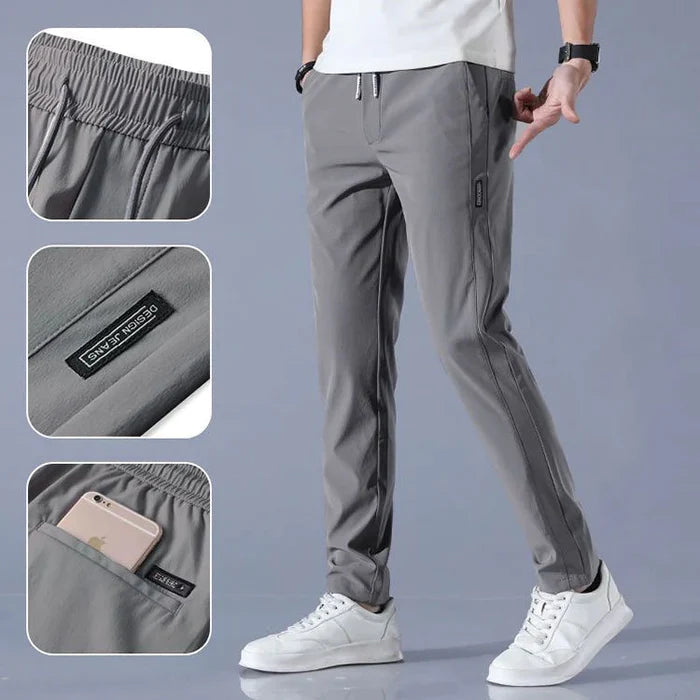 Pantalón Casual Hombre con Tela Elastizada